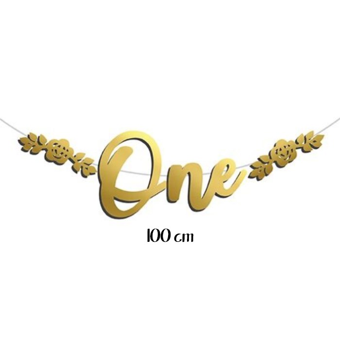 Gold One Yazılı Kaligrafi Banner