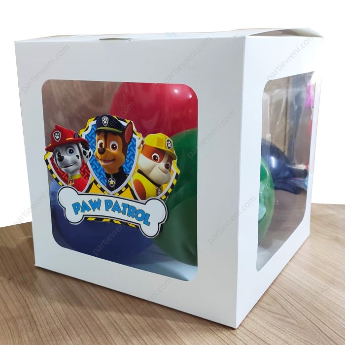 Paw Patrol Konseptli Şeffaf Kutu Seti 25 cm 1 adet