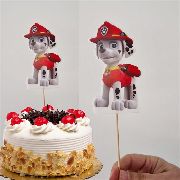 Paw Patrol Temalı Marshall Çubuklu Maket Süs