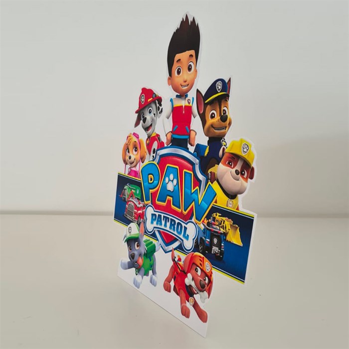 Paw Patrol Konsepti Ayaklı Dekoratif Pano 30 cm