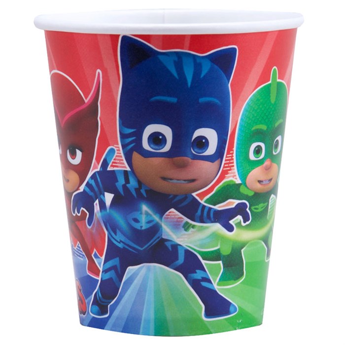 PJ Masks Pijamaskeliler Temalı Doğum Günü Karton Bardak 8’li