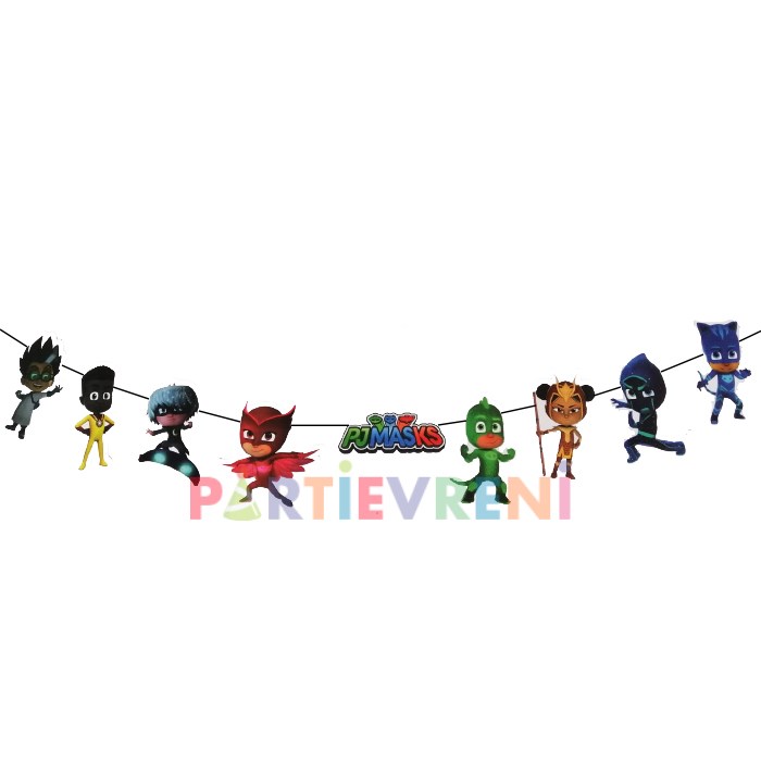 Pj Masks Pijamaskeliler Temalı Özel Kesim Banner