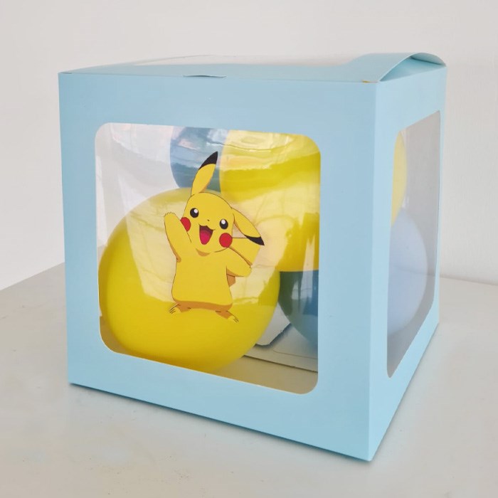 Pokemon Pikachu Konsepti Şeffaf Mavi Kutu Seti