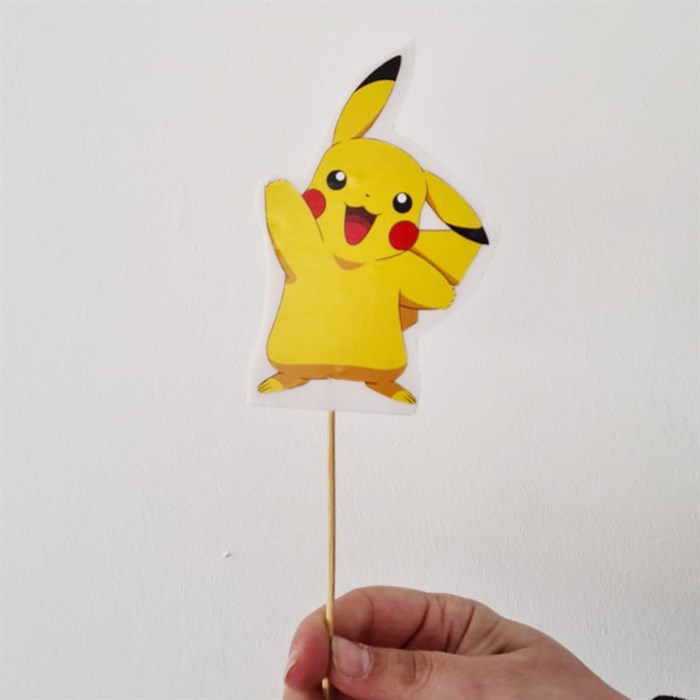 Pokemon Pikachu Çubuklu Maket Süs