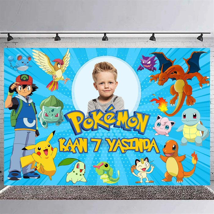 Pokemon Kişiye Özel Doğum Günü Afişi