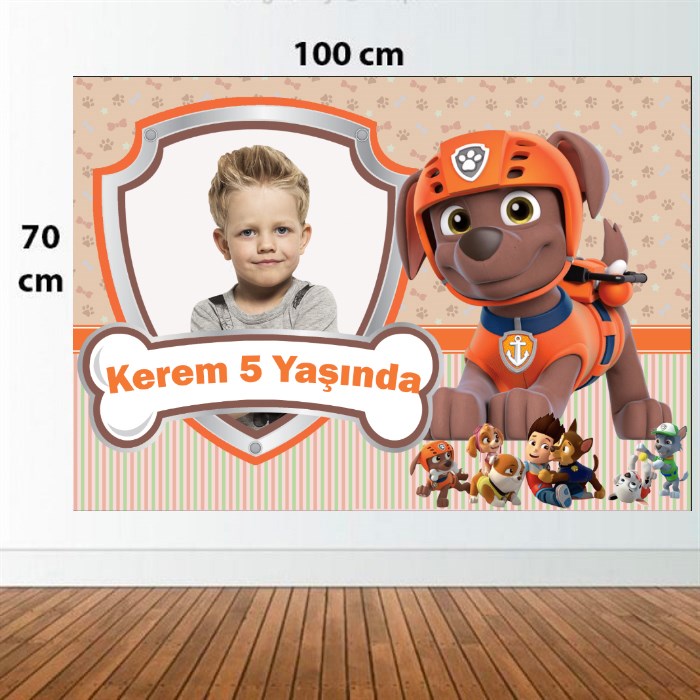 Kişiye Özel Paw Patrol Doğum Günü Afişi