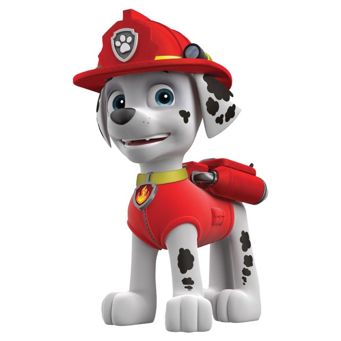 Paw Patrol Temalı Marshall Sticker 12 cm 1 adet