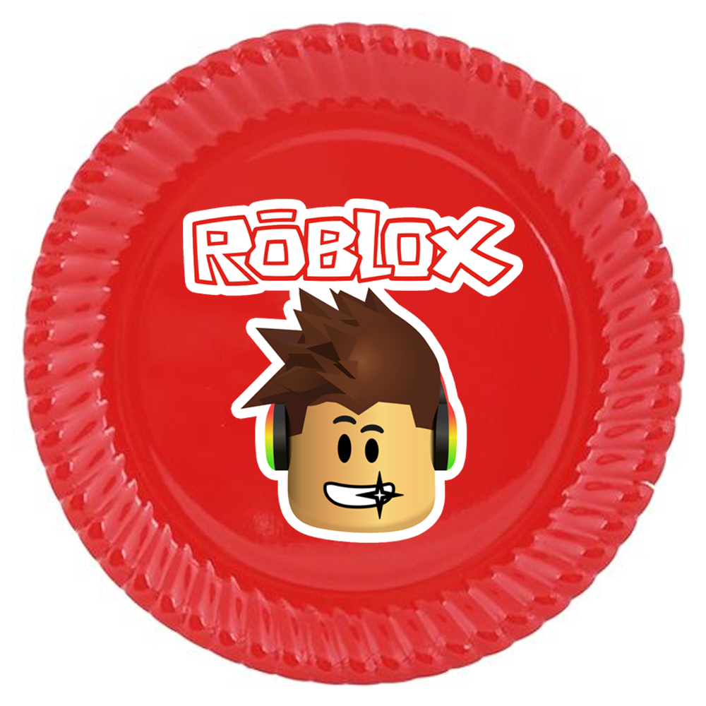 Roblox Konseptli Kırmızı Tabak 5’li