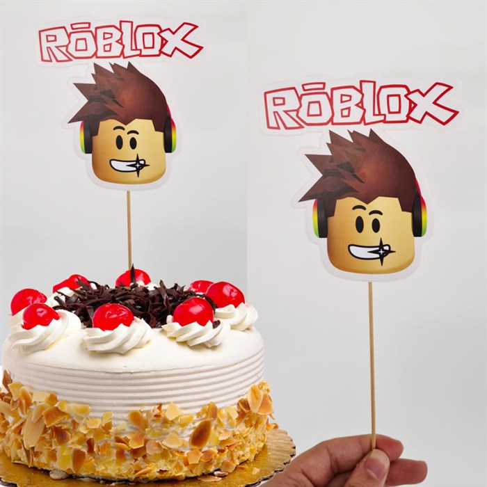 Roblox Temalı Çubuklu Maket Süs