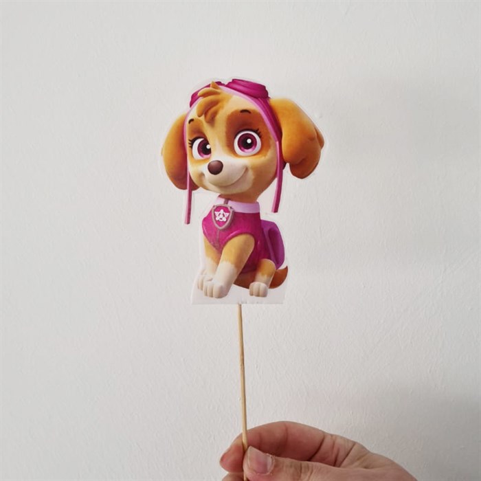 Paw Patrol Temalı Skye Çubuklu Maket Süs