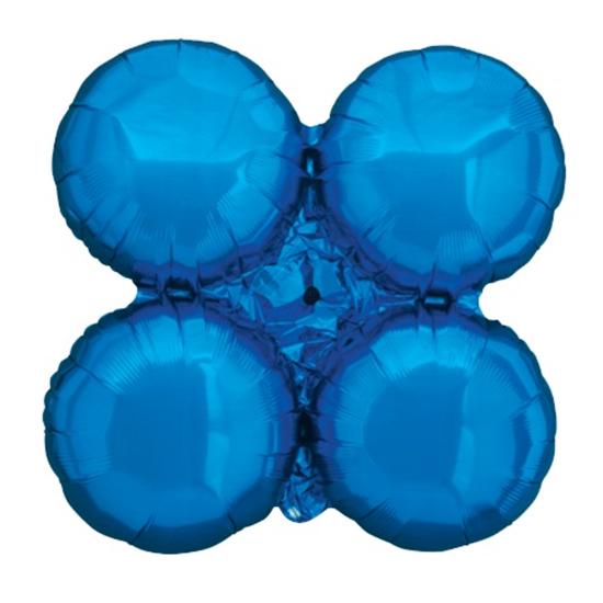 Mavi Yuvarlak Temalı Dekorasyon Folyo Balon 75 cm