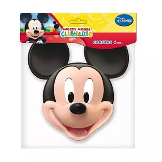 Mickey Mouse Karton Maske 6’lı