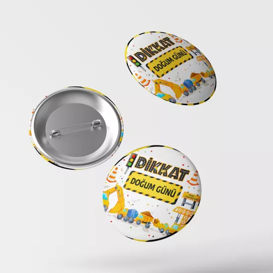 İnşaat Temalı İğneli Rozet 1 Adet