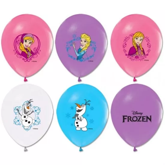 Frozen Doğum Günü Temalı Baskılı Lateks Balon - 5