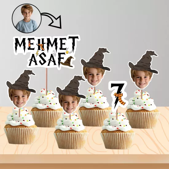 Kişiye Özel Harry Potter Kafa Kürdan 8’li Set