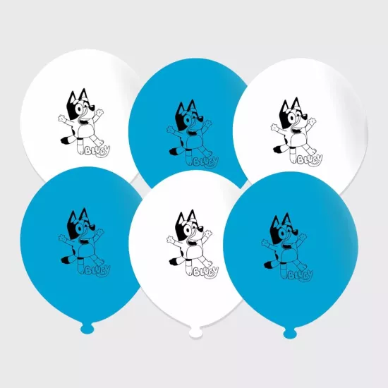 Bluey Baskılı Lateks Balon 5 Adet
