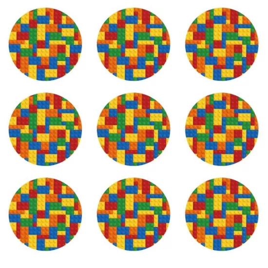 Block Temalı Çıkartma 10 Adet - 5 cm