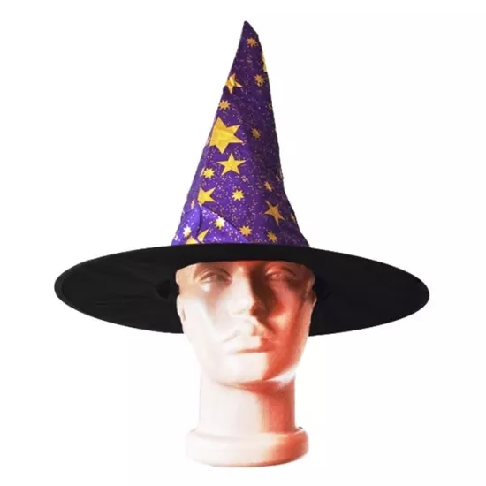 Halloween Mor Cadı Şapkası