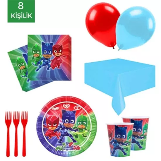 PJ Masks Pijamaskeliler Parti Malzemeleri