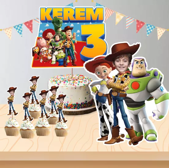 Kişiye Özel ToyStory Sheriff Woody Temalı Pano ve