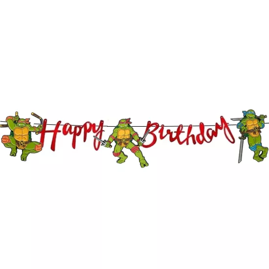 Ninja Turtles Temalı Happy Birthday