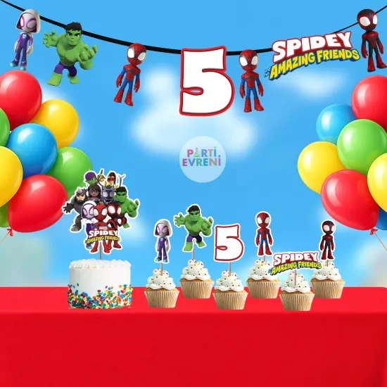 Spidey ve İnanılmaz Arkadaşları Temalı Doğum Günü