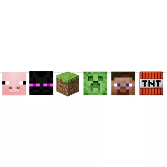 Minecraft Özel Kesim Dekoratif Banner