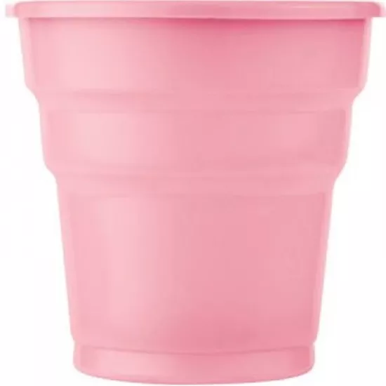 Plastik Pembe Bardak 5 Adet 200 ml