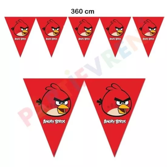Angry Birds Üçgen Flama Bayrak