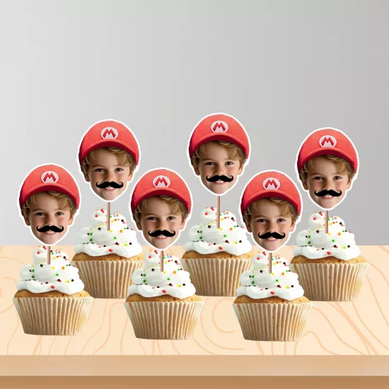 Kişiye Özel Super Mario Kafa Kürdan 8’li Set