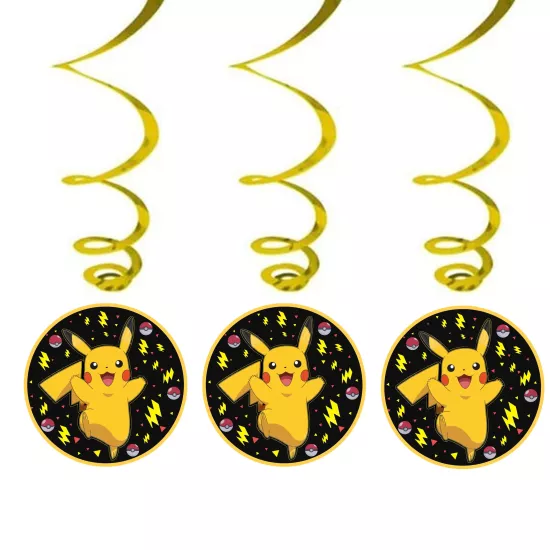 Pokemon Pikachu Sarkıt Asma İp Süs 3’lü