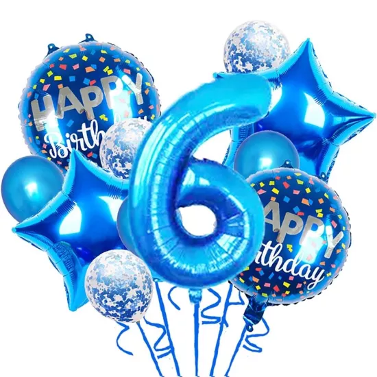 6 Yaş Mavi Balon Seti