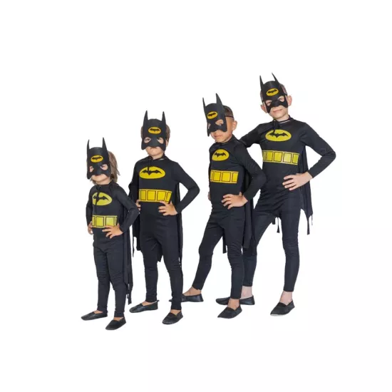 Batman Temalı Pelerinli Maskeli Kostüm