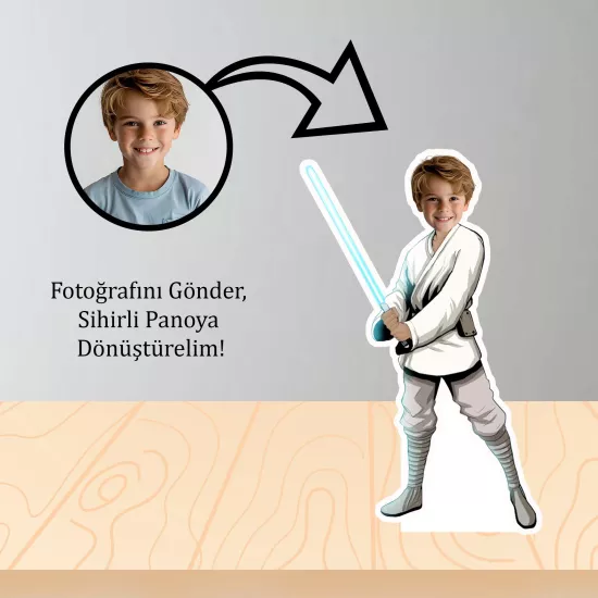 Kişiye Özel Star Wars Jedi Temalı Masa Panosu