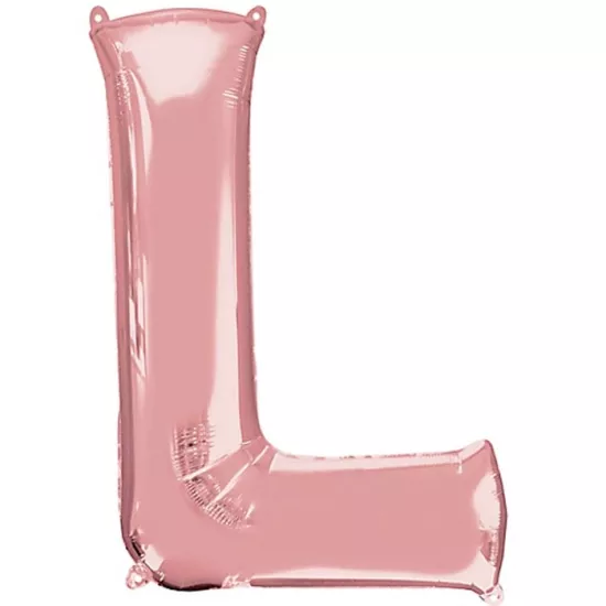 L Harfi Rose Gold Folyo Balon 1 Metre