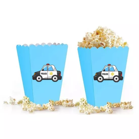 Polis Temalı Popcorn Mısır Kutusu 5’li
