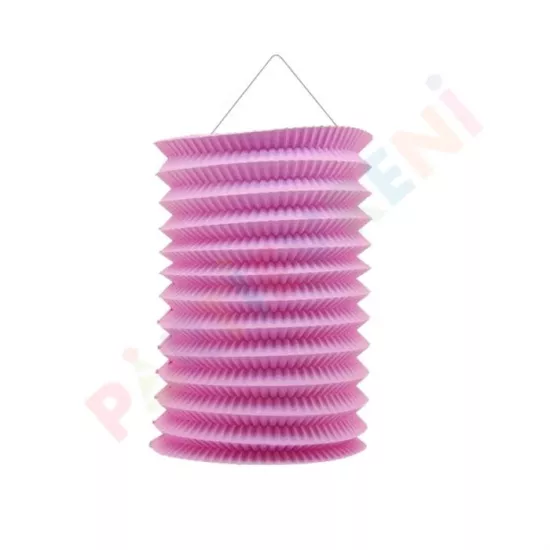 Pembe Akordiyon Fener Süs - 1 Adet