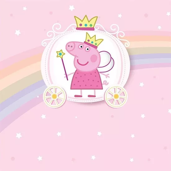 Peppa Pig Doğum Günü Kare Branda Afişi - 2 Boy