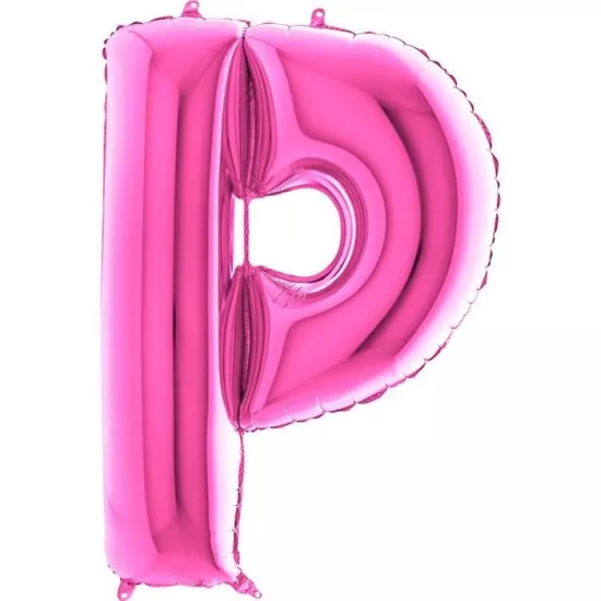 P Harfi Fuşya Folyo Balon 1 Metre