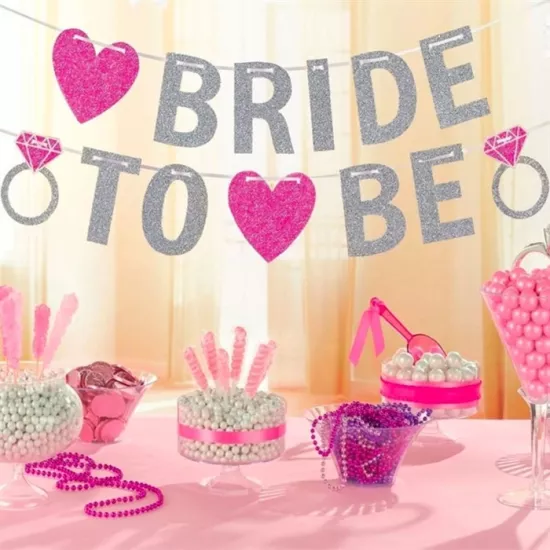 Bride to Be Kalpli Gümüş Banner Set