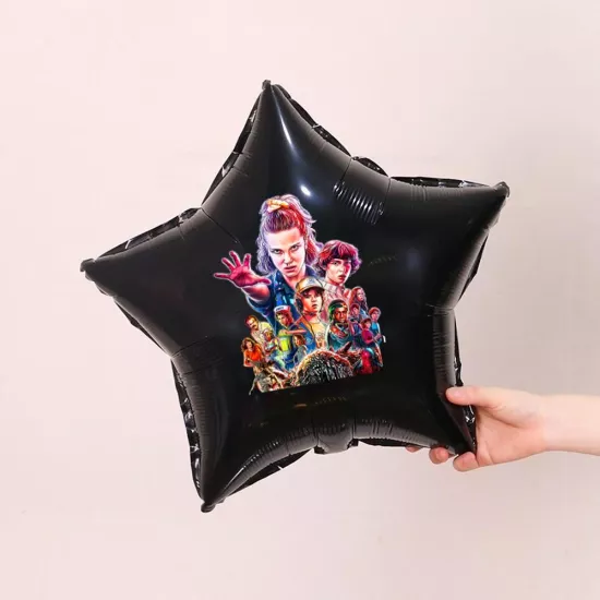 Stranger Things Çıkartmalı Yıldız Folyo Balon