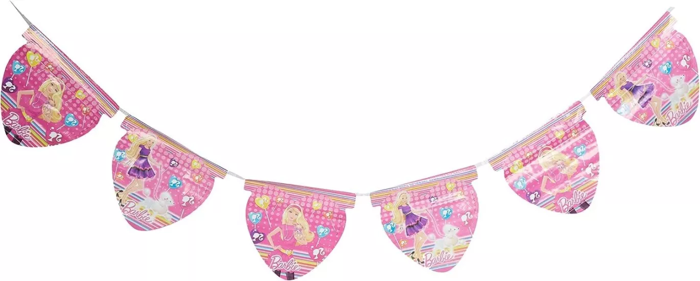 Barbie Temalı Bayrak Banner