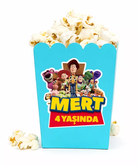Kişiye Özel İsimli ToyStory Popcorn 8 adet