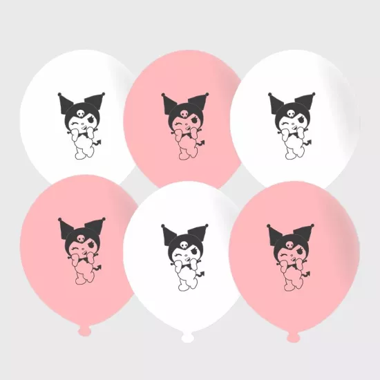 Kuromi Baskılı Lateks Balon 5 adet