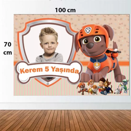 Kişiye Özel Paw Patrol Zuma Doğum Günü Afişi - 4