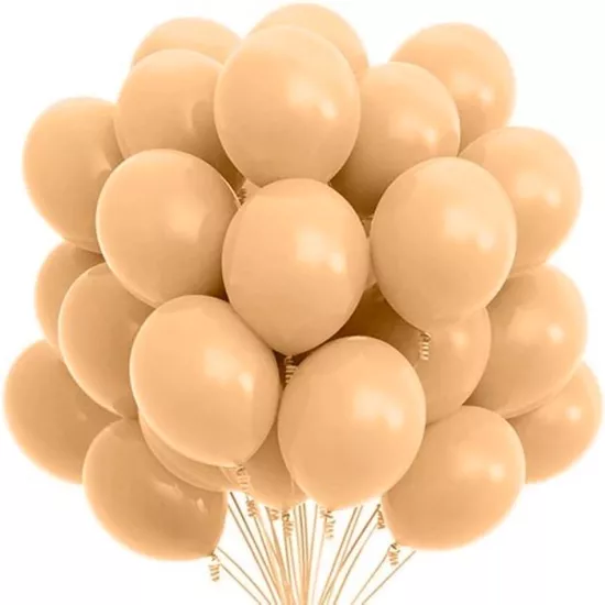 Ten Rengi Baskısız Lateks Balon - 5 Adet