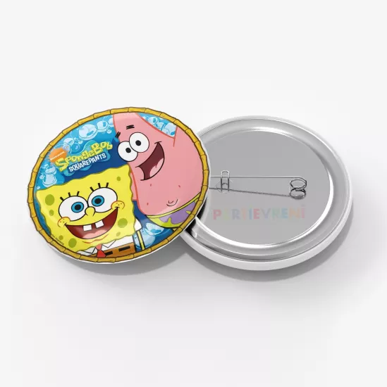 Sünger Bob Temalı İğneli Rozet 1 Adet