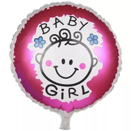 Baby Girl Gülen Surat Folyo Balon