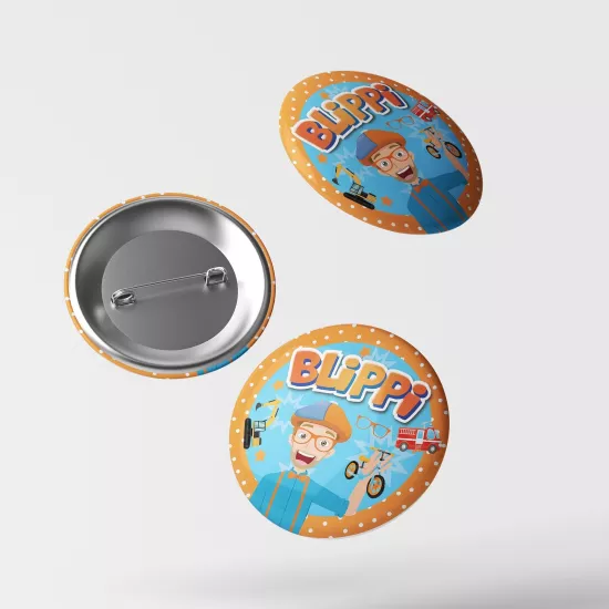 Blippi Temalı İğneli Rozet 1 Adet