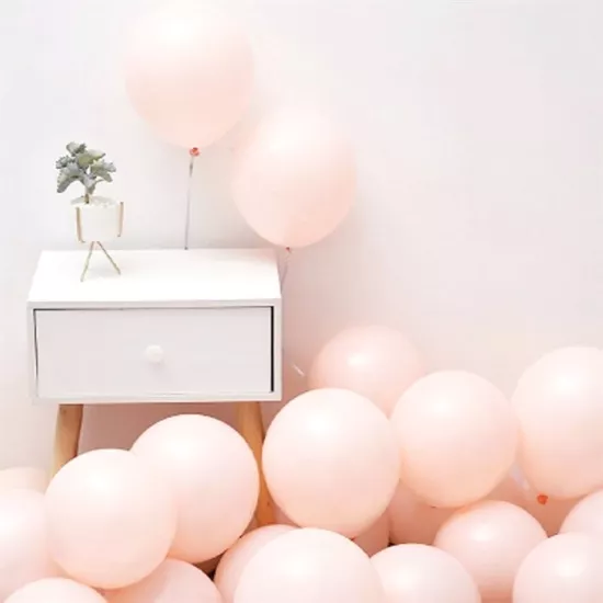 Soft Renk Açık Somon Makaron Balon - 5 Adet